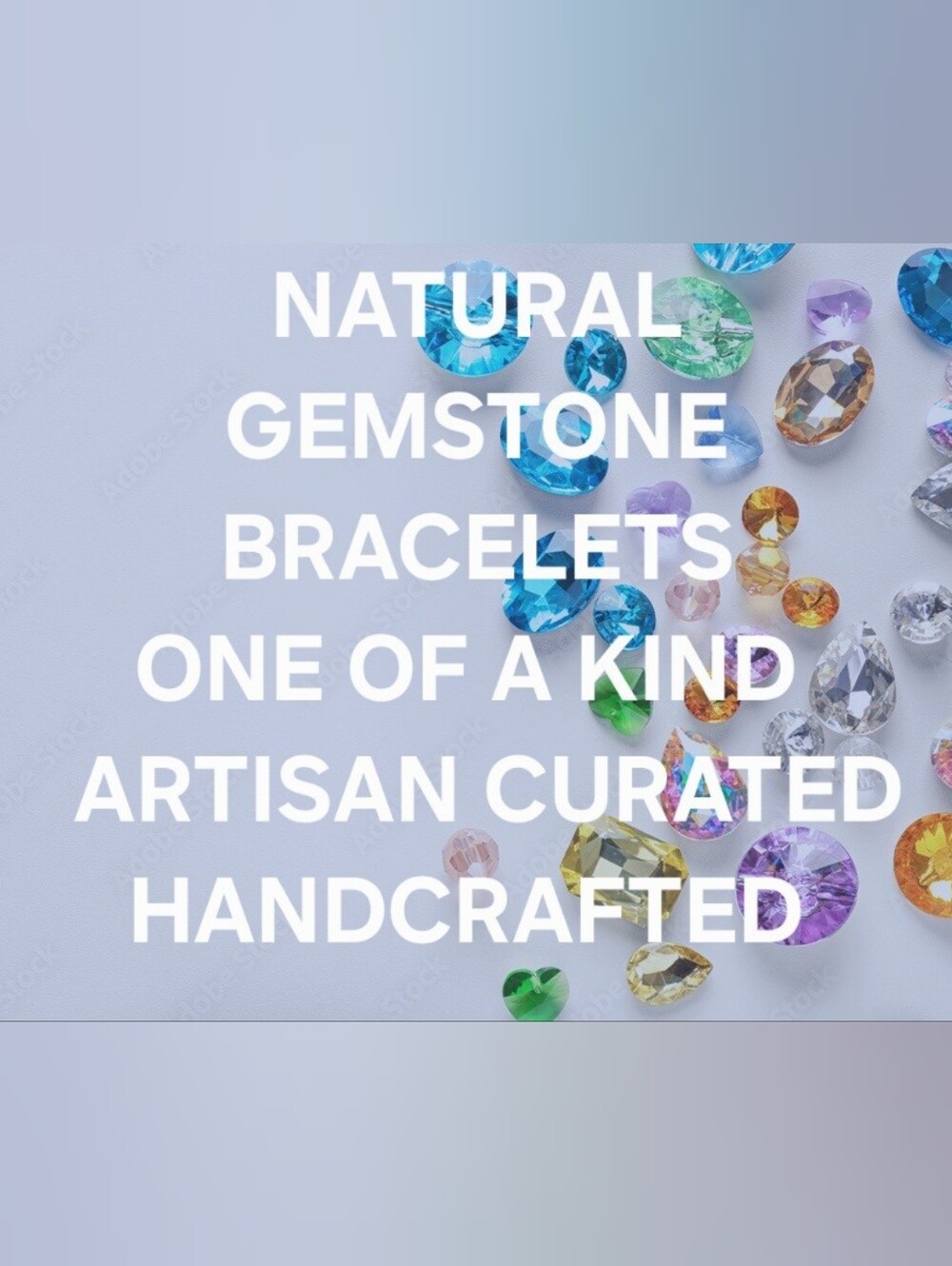 New! Natural Earthmined Gemstone Bracelets Artisan HandCrafted One-Of-A-Kind